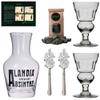 Absinthe Carafe Set with Glasses & Spoons | The ALANDIA Original | Mouth-blown Glass | Classic 19th century design view 1