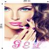 Gel V Nail Salon Sign Decor Salon Sign Advertising Marketing Dcor Vertical (Wallpaper Fabric Poster Decal with Adhesive Backing [Indoors], 30H x 20W) view 2
