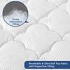 Air Mattress Pad Cover King, Thick Quilted Mattress Topper Cover, Super Soft Breathable and Noiseless Down Alternative Fiber Mattress Pad with Deep Pocket view 2