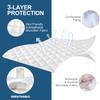 Air Mattress Pad Cover King, Thick Quilted Mattress Topper Cover, Super Soft Breathable and Noiseless Down Alternative Fiber Mattress Pad with Deep Pocket view 3