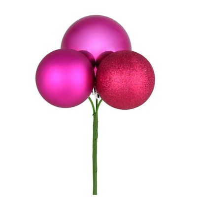 18" Fuchsia Ornament Pick 4/Bg