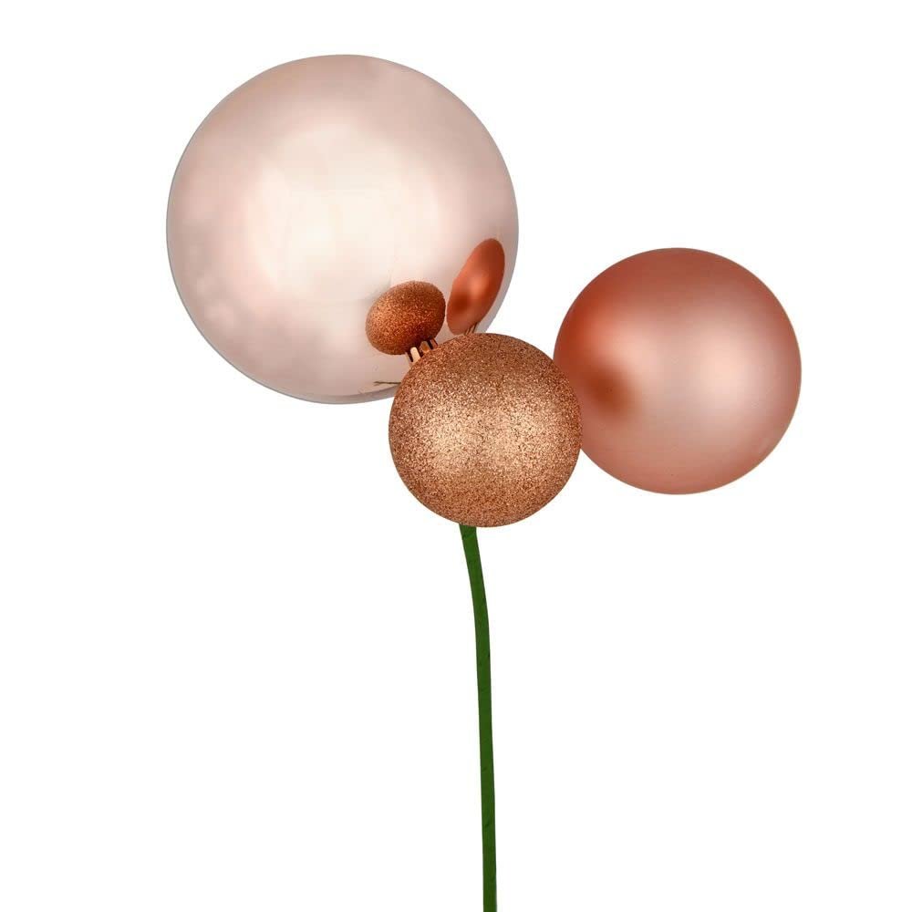 18" Rose Gold Ornament Pick 3/Bg