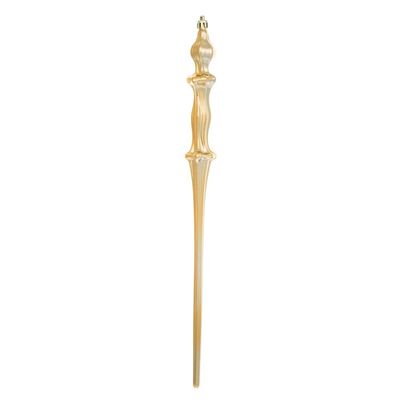 15.7" Copper/Gold Shiny Icicle 3/Bx