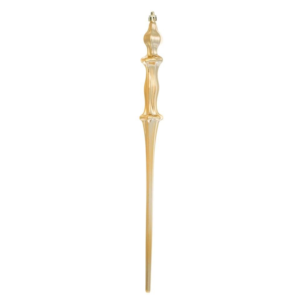 15.7" Copper/Gold Shiny Icicle 3/Bx