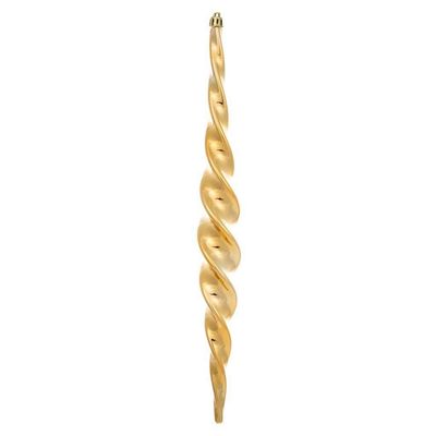 14.6" CopperGold Shiny Spiral Icicle 2Bx