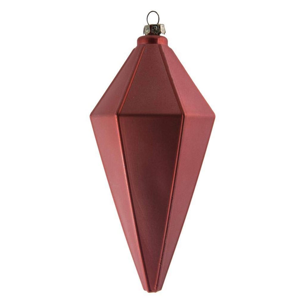 7" Coral Matte Lantern Ornament 4/Bag