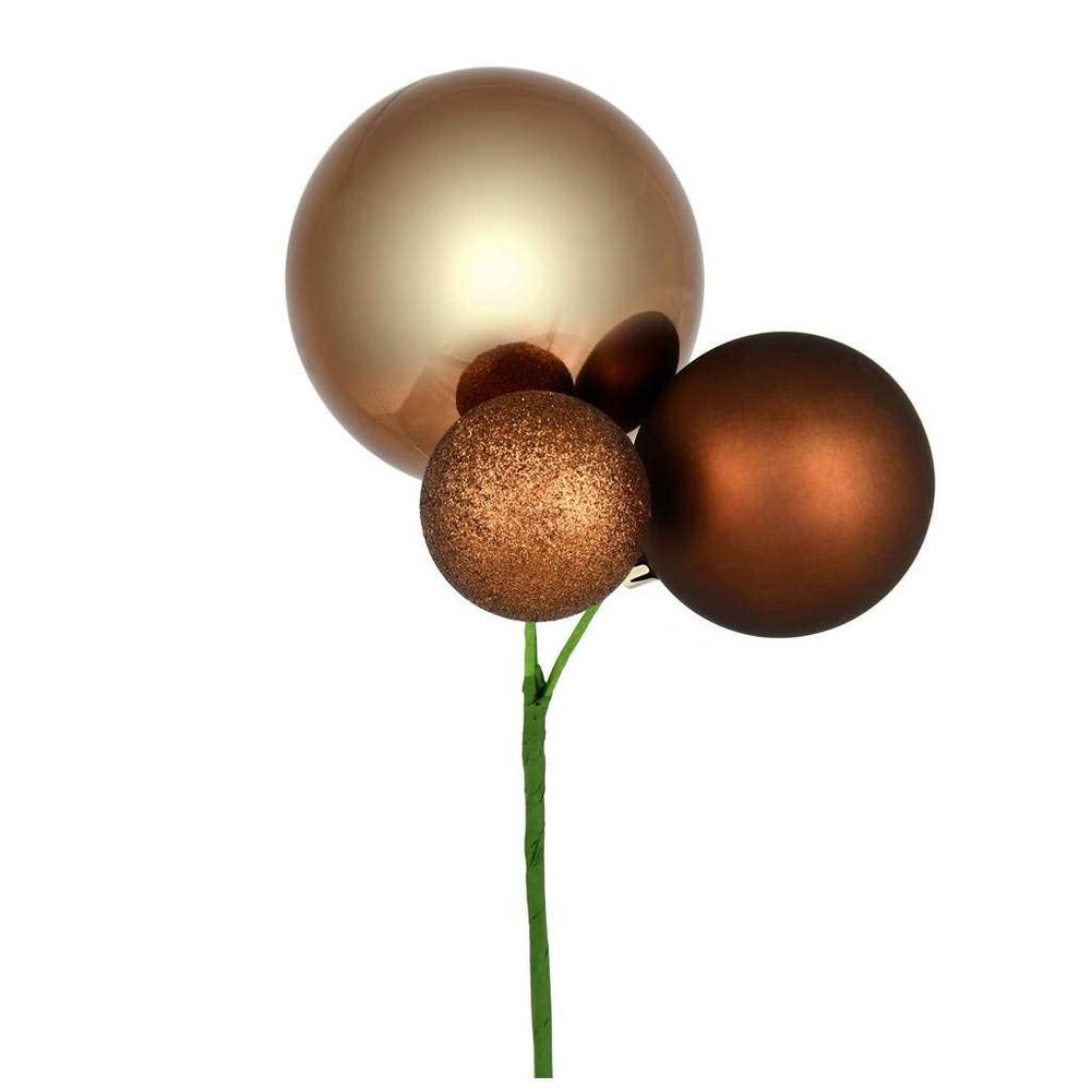 18" Mocha Ornament Pick 3/Bg