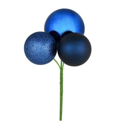 18" Midnight Blue Ornament Pick 4/Bg
