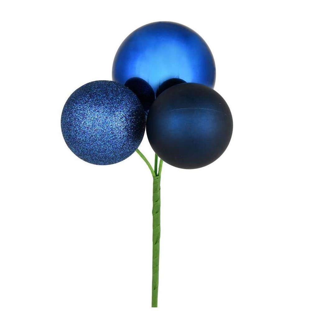 18" Midnight Blue Ornament Pick 4/Bg