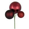 18" Burgundy Ornament Pick 3/Bg view 1
