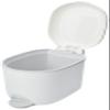 Addis Premium Deluxe Bathroom Pedal Bin with Inner, 3.5 Litre, White Grey, 29 x 18.5 x 23cm view 2