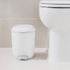 Addis Premium Deluxe Bathroom Pedal Bin with Inner, 3.5 Litre, White Grey, 29 x 18.5 x 23cm view 4
