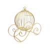 Homeford Metal Wire Pumpkin Coach, 12-Inch, Gold view 1