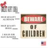Rogue River Tactical Funny Sarcastic Metal Tin Sign Wall Decor Man Cave Bar Yard Wall Warning Beware of Children view 2