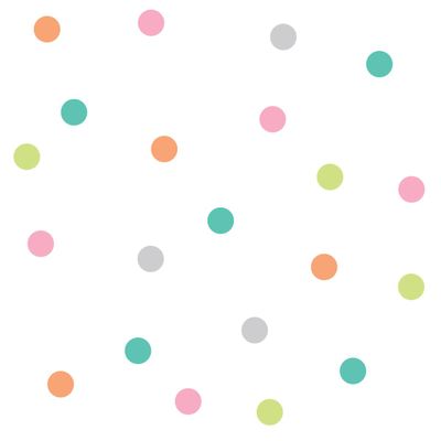 Custom 5 Color dot/ohongs Special/Multi Colors / 1.5inch 165 Polka dot/Boys Room/Kids Favorite/Removable/Room Decor/Holiday