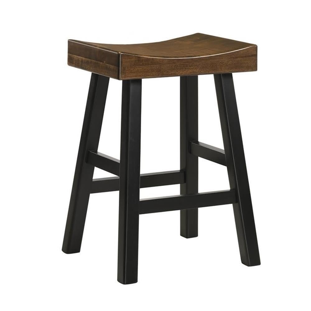 Carolina Classic Colborn 25" Counter Stool in Elm and Black