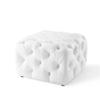 Modway EEI-3775-WHI Anthem Tufted Button Square Faux Leather Ottoman, White view 4
