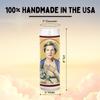 Elizabeth Celebrity Glass Jar Candle Unscented Handmade Soy Wax Votive Candle Unique Gift for Public Figure Fans Home Decor Collectible for Living Room & Office 8 Inch view 4