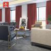 cololeaf Flame Retardant Curtains Fire Resistant Curtain Room Darkening Drape with Grommetfor Home Kitchen Office Hotel School Cinema and Hospital- Merlot 84W x 102L Inch (1 Panel) view 2