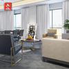 cololeaf Flame Retardant Fire Resistant Room Divider Curtain Panel Drapery for Home Kitchen Office Hotel School Cinema and Hospital- Anti-Bronze Grommet - Greyish White 84W x 84L Inch (1 Panel) view 2