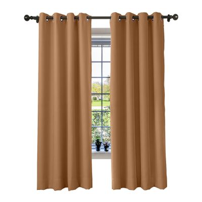 cololeaf Flame Retardant Curtains Fire Resistant Curtain Room Darkening Drape with Grommetfor Home Kitchen Office Hotel School Cinema and Hospital- Hazel 84W x 102L Inch (1 Panel)