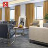 cololeaf Flame Retardant Curtains Fire Resistant Curtain Room Darkening Drape with Grommetfor Home Kitchen Office Hotel School Cinema and Hospital- Oak 84W x 102L Inch (1 Panel) view 2