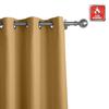 cololeaf Flame Retardant Curtains Fire Resistant Curtain Room Darkening Drape with Grommetfor Home Kitchen Office Hotel School Cinema and Hospital- Oak 84W x 102L Inch (1 Panel) view 3