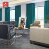 cololeaf Flame Retardant Curtains Fire Resistant Curtain Room Darkening Drape with Grommetfor Home Kitchen Office Hotel School Cinema and Hospital- Saxony Blue 84W x 102L Inch (1 Panel) view 2