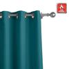 cololeaf Flame Retardant Curtains Fire Resistant Curtain Room Darkening Drape with Grommetfor Home Kitchen Office Hotel School Cinema and Hospital- Saxony Blue 84W x 102L Inch (1 Panel) view 3