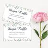 50 Count Charming Floral Diaper Raffle Tickets Baby Shower Game, Baby Shower Girl or Boy Diaper Raffle Tickets. view 2