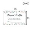 50 Count Charming Floral Diaper Raffle Tickets Baby Shower Game, Baby Shower Girl or Boy Diaper Raffle Tickets. view 3