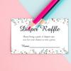 50 Count Charming Floral Diaper Raffle Tickets Baby Shower Game, Baby Shower Girl or Boy Diaper Raffle Tickets. view 4