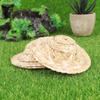 Straw Hat Mini Hat Mini Hat Mexican Hat 10pcs Mini s Craft Doll s Ornaments for DIY Craft 8cm Mexican Hats Sombrero Mini Sombrero Hats Mini Sombrero Hats view 4