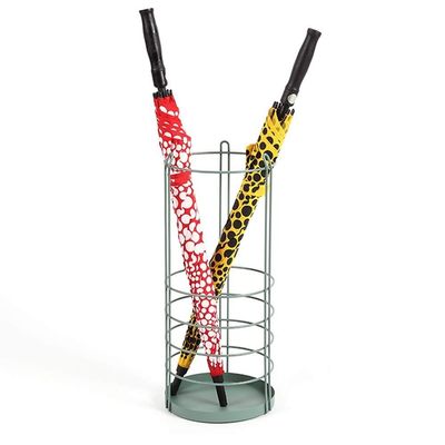 GUOYANHOME Umbrella Rackss Hotel Umbrella Stand, Multi-Function Long-Short Umbrella Storage Bucket, Suitable for Home-Cafe Decoration Frame, 3 Colors, 25 X 60 Cm (Color : Green)