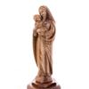 Bethlehem Handicrafts Carved Olive Wood Virgin Mary with The Child view 2