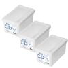 Tenma Disc Storage Box, CD Storage Box, Light, Set of 3, Clear, Approx. 5.9 x 6.9 x 11.8 inches (15 x 17.5 x 30 cm) view 1
