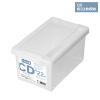 Tenma Disc Storage Box, CD Storage Box, Light, Set of 3, Clear, Approx. 5.9 x 6.9 x 11.8 inches (15 x 17.5 x 30 cm) view 2