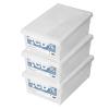 Tenma Disc Storage Box, CD Storage Box, Wide, Set of 3, Clear, Approx. 7.1 x 11.4 x 18.3 inches (18 x 29 x 46.5 cm) view 1
