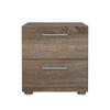 2 Drawer Nightstand, Truffle view 4