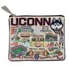 Catstudio University Of Connecticut Collegiate Zipper Pouch Purse | Holds Your Phone, Coins, Makeup, Dog Treats, & Tech Tools view 1