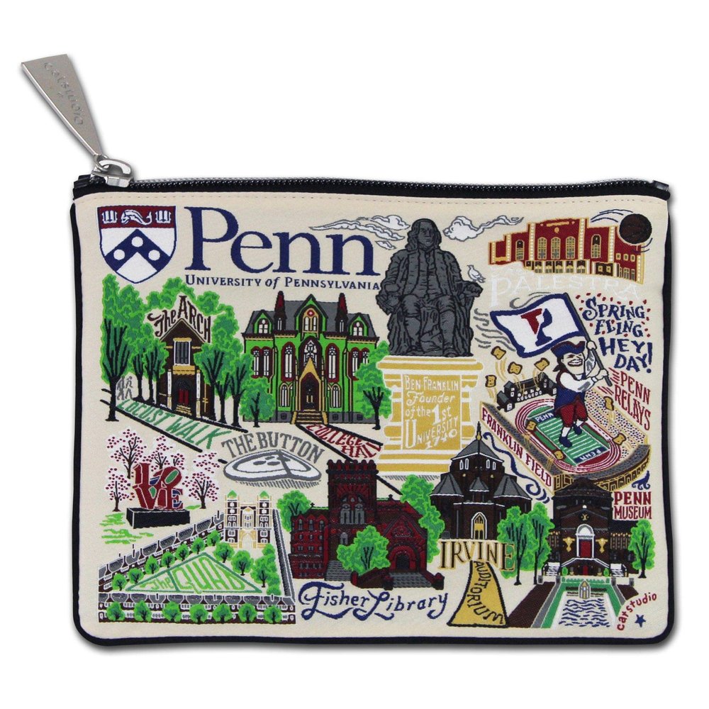 Catstudio University Of Pennsylvania Collegiate Zipper Pouch Purse | Holds Your Phone, Coins, Makeup, Dog Treats, & Tech Tools