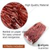 Allgala 4 Pack Red Matte Metalic Tinsel Party Photo Backdrop Curtain 3.3x6.6 FT (1x2M) Photo Booth Background Curtains Door Fringe Dcor Party Streamer for Birthday Graduation New Year Eve view 3