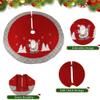 Personalized Christmas Tree Skirt - 60" (Classic Gray Plaid) view 2