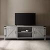 Home Accent Furnishings Tucker 70 Inch Barn Door TV Console in Stone Grey view 2