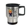 18th Wedding Anniversary for Husband Donald Trump Coffee Travel Mug Happily Married Gifts You've Been A Great Husband For 18 Years Funny Gag Gifts Fro view 2