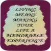3" x 4" Inspirational Saying Refrigerator Magnet 1034 Living Means Making Your Life Gifts for Family Friends Neighbors Housewarming Christmas Birthday Any Occasion Office Church Group view 1