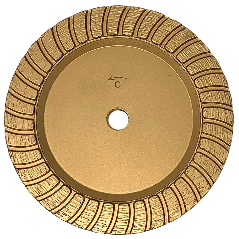 6 Inch x 5/8 Inch - 11 Arced Turbo Diamante Italia Grinding Cup - Coarse