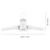 Electric Clothes Drying Hanger, Portable Foldable Dryer Rack, Lightweight US Plug 110-240V for Home Traveling, White view 2