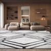 SAFAVIEH Area Rug 8x10 - Adirondack Collection - Large - Ivory & Charcoal, Modern Geometric Design, Non-Shedding & Easy Cleaning, Ideal for Living Room, Bedroom, Office, Dining Space (ADR253B) view 1