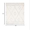 SAFAVIEH Casablanca Collection Accent Rug - 3' x 5', Ivory & Black, Handmade Moroccan Tassel Wool, 0.5-inch Thick Ideal for High Traffic Areas in Entryway, Living Room, Bedroom (CSB492A) view 2